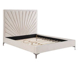 Faiz Beige Velvet Eastern King Bed Model BD00956EK By ACME Furniture